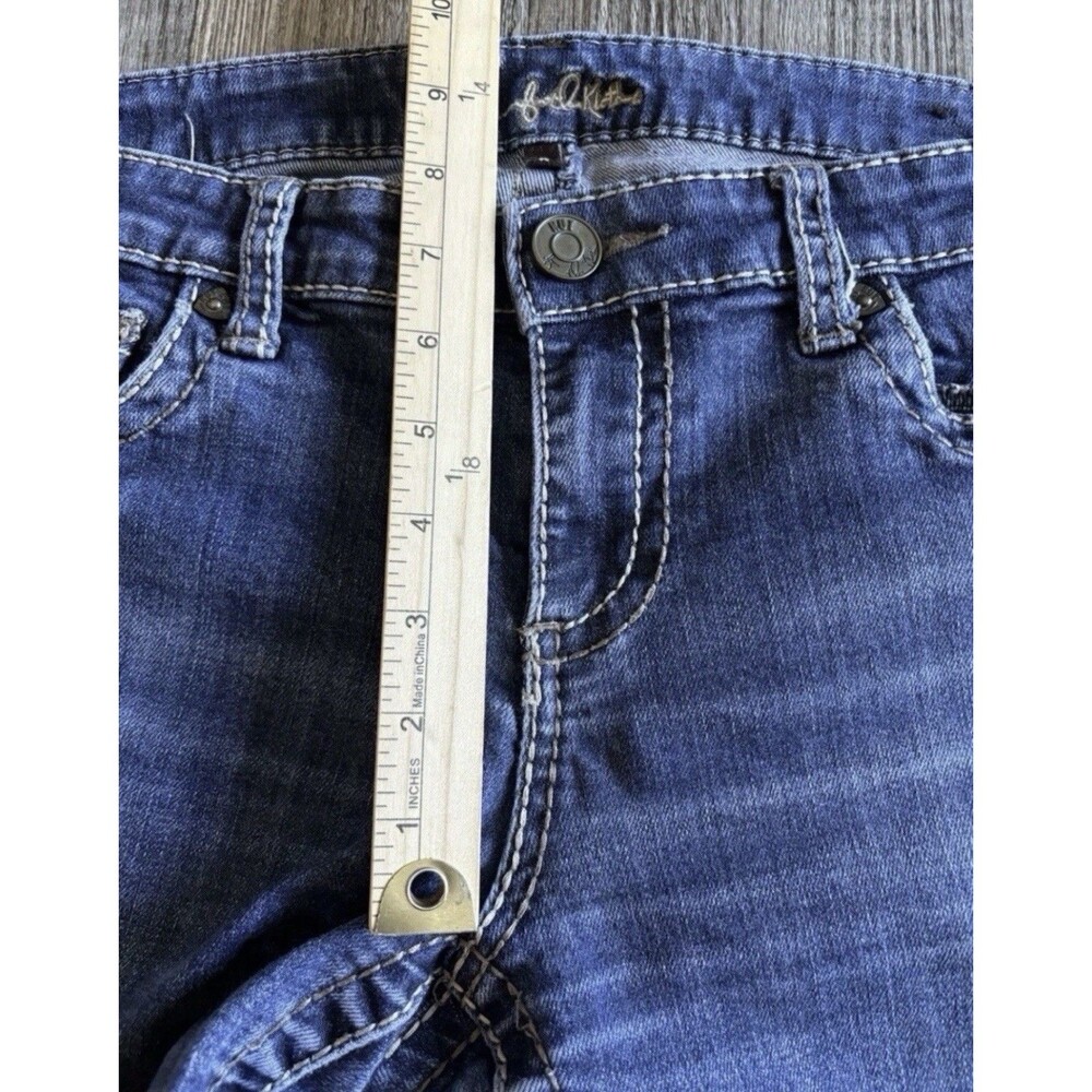 Kut From The Kloth Boot Cut Pocket Embroidered Blue Denim Jeans Women’s Size 8 - Picture 5 of 9